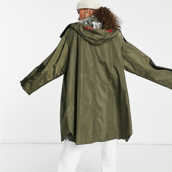 DKNY rain jacket overcoat with pockets - Picture 2 of 4